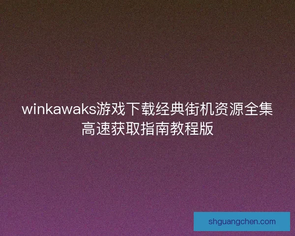 winkawaks游戏下载经典街机资源全集高速获取指南教程版